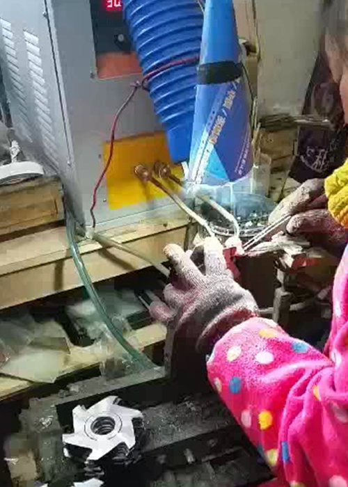 Milling cutter head welding